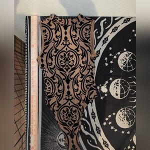 SHEIN Black and Brown Mesh Bodysuit